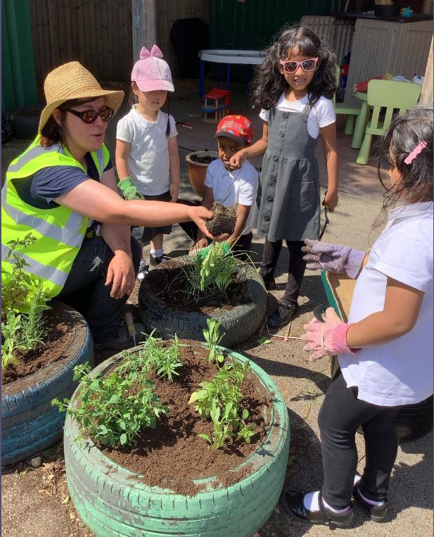 Nature Park Gardening in EYFS