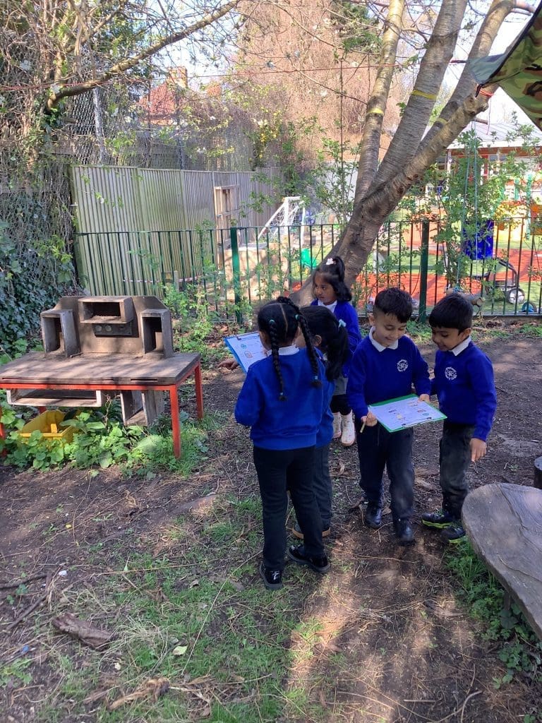 Reception - Forest School Easter Egg hunt